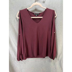 International Concepts Shirt Women PM Red Sleeveless Pullover‎ Top Ladies.